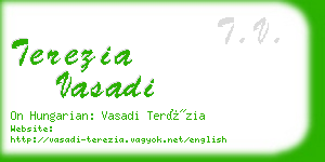 terezia vasadi business card